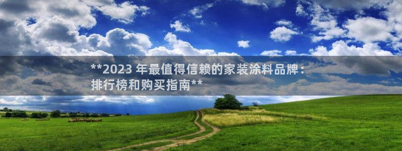 和记娱好网址：**2023 年最值得信赖的家装涂料品牌：
排行榜和购买指南**