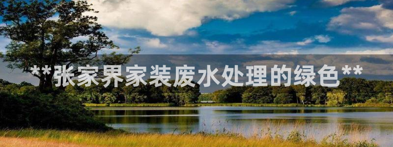 和记官网[中国]官方网站：**张家界家装废水处理的绿色**