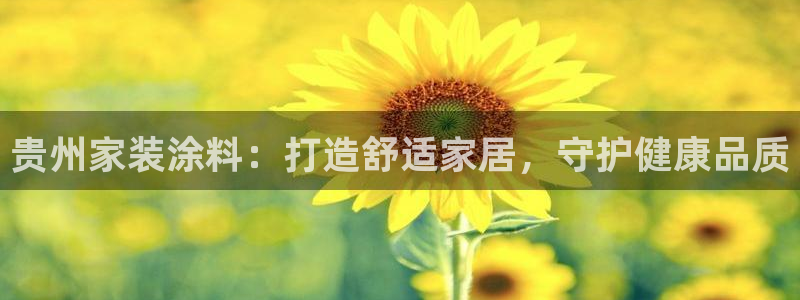 和记平台官方网：贵州家装涂料：打造舒适家居，守护健康品质